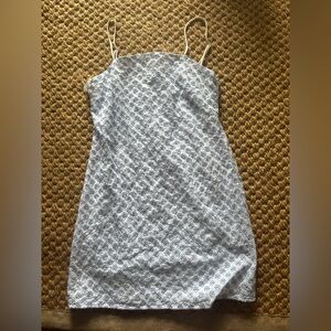Trixxi Blue and White Floral Mini Dress